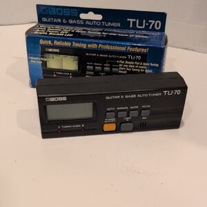 Boss TU-70 Black Guitar & Bass Tuner